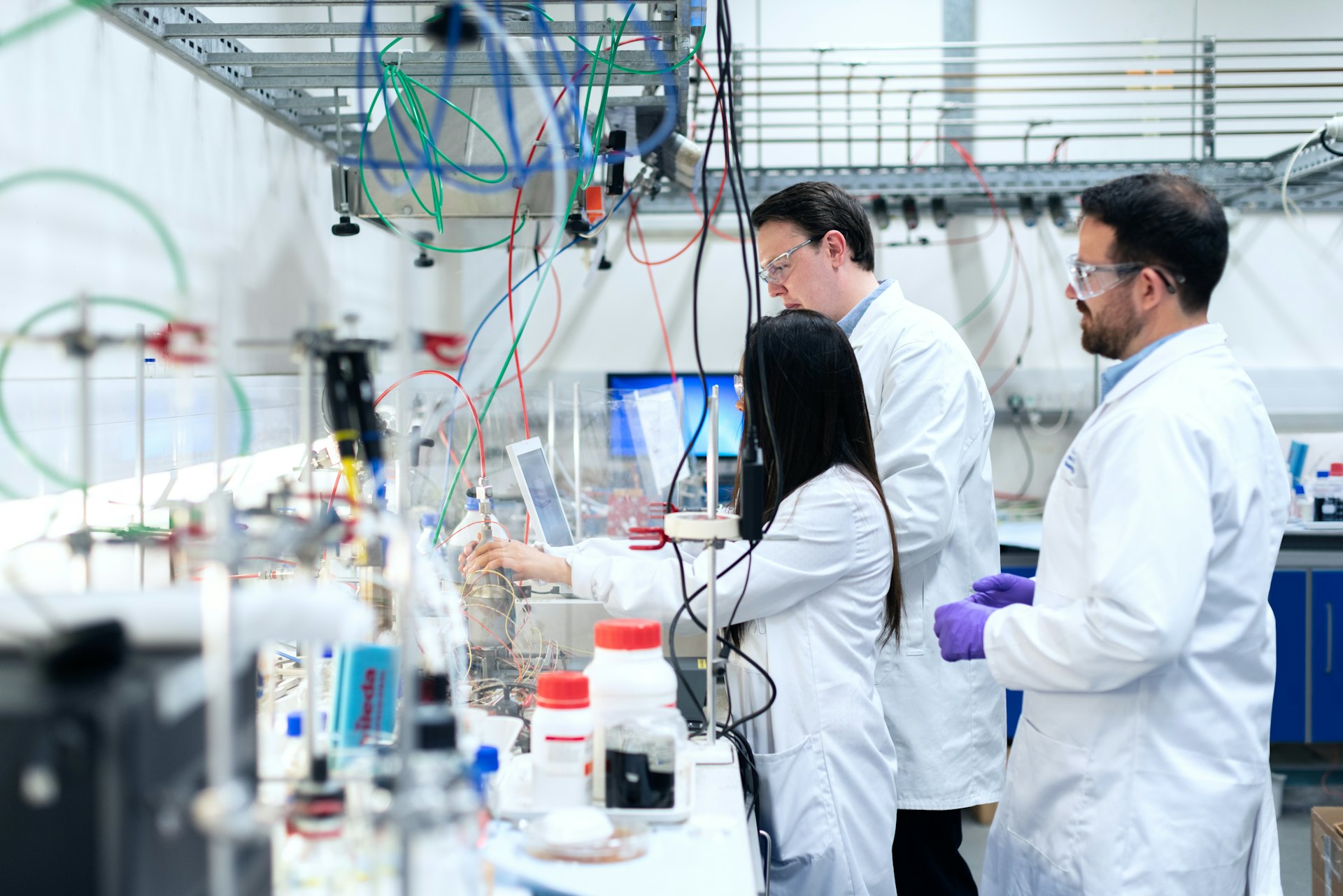 Laboratory with filtered air